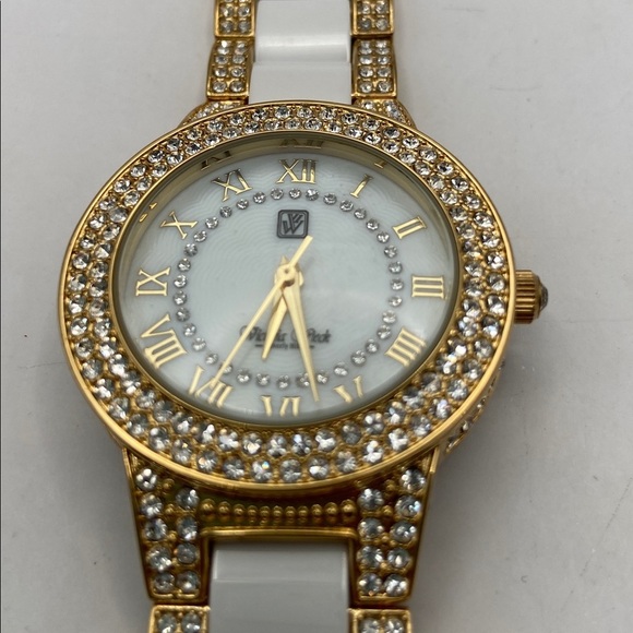 Victoria Wieck Ceramic Crystal Watch White 7-8”L Casual Evening Adjustable main image 6